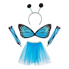Boland Butterfly Set 5-Piece Costume for Children Wings Tutu Headband Gloves