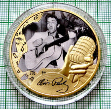 GIBRALTAR 2021 1 CROWN Elvis Presley - Don t Be Cruel/Hound Dog Coloured in Caps