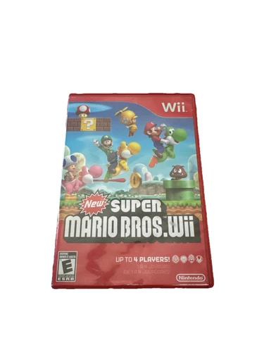New Super Mario Bros. Wii (Nintendo, 2009) Complete CIB - Case, Manual