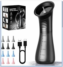 Electric Ear Wax Removal Irrigation Kit w/ LED Display & 12 Tips – New – USA