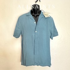 AllSaints Short Sleeve Shirt XS New with tags 100 viscose 19" armpit to armpit