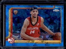 2025-26 Topps Chrome Sapphire Asa Newell RC Rookie #273 Hawks