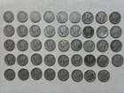 Lot of 44 90% Silver Dimes, 6 Barber & 38 Mercury Dimes 1905 - 1945, A.G. to B.U