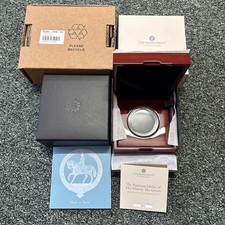 2022 Royal Mint Platinum Jubilee Gold Proof £5 Box & COA - NO COIN