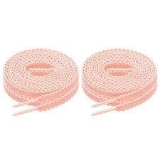 2 Pair Flat Shoe Laces, 63 Inch Athletic Shoelaces for Sneakers Running, Pink