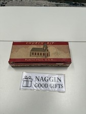 Vintage Plasticville U.S.A. Church Kit CC-9 Complete 1950s Bachmann w/ Box