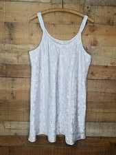 Oscar de la renta Sz L Pink Label slip dress Lucky 4 Leaf Clover Satin Bridal
