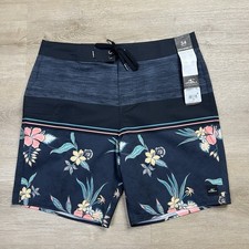 O Neill Heat Block Hyperfreak Board Shorts Swim Above The Knee Mens Size 34 NWT