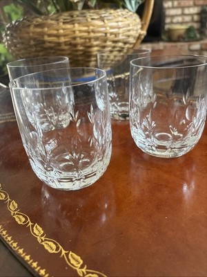 4 Vntg.Cut Crystal Old Fashioned Glasses, Fairmont by Schott-Zwiesel, Whiskey  