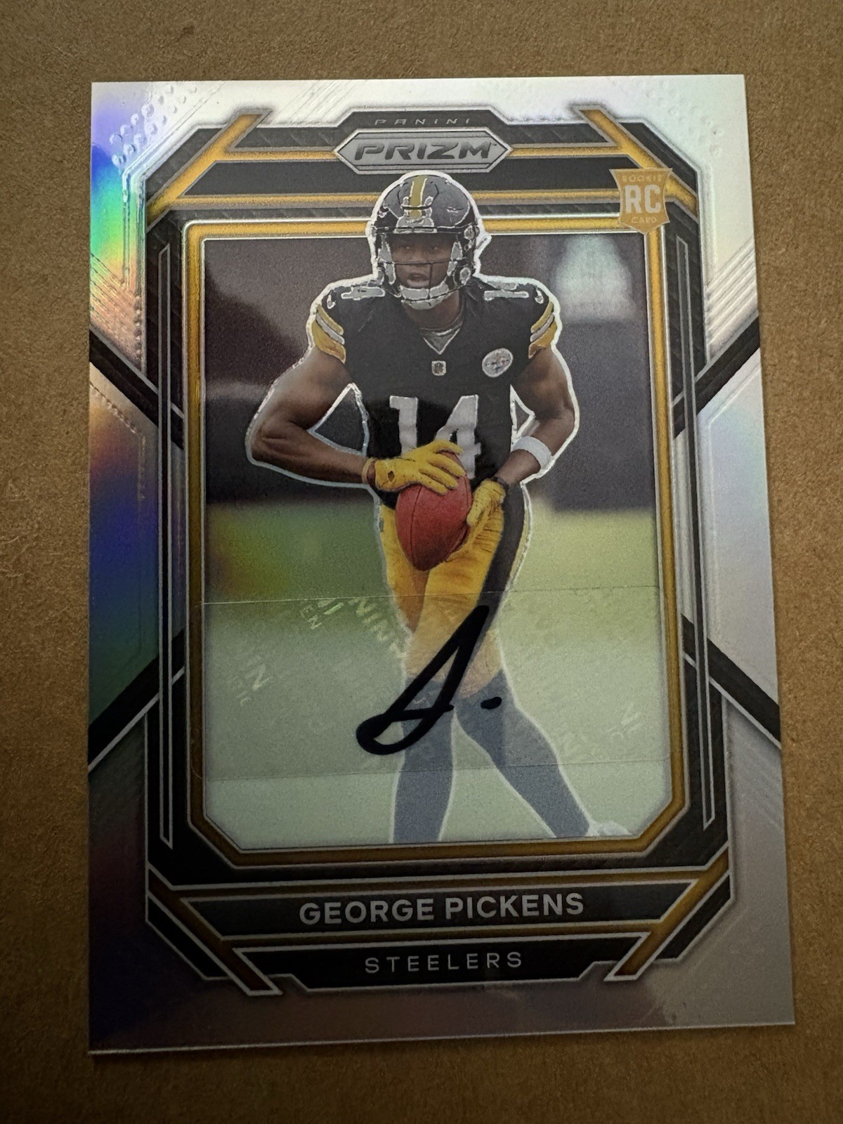 2022 Panini Prizm George Pickens AUTO Rookie RC SILVER 329 Cowboys Autograph 
