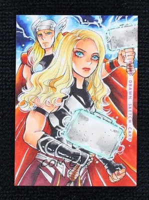 2023 Finding Unicorn Marvel Infinity Saga Origin 1/1 Sanna U Auto Sketch 0kr0