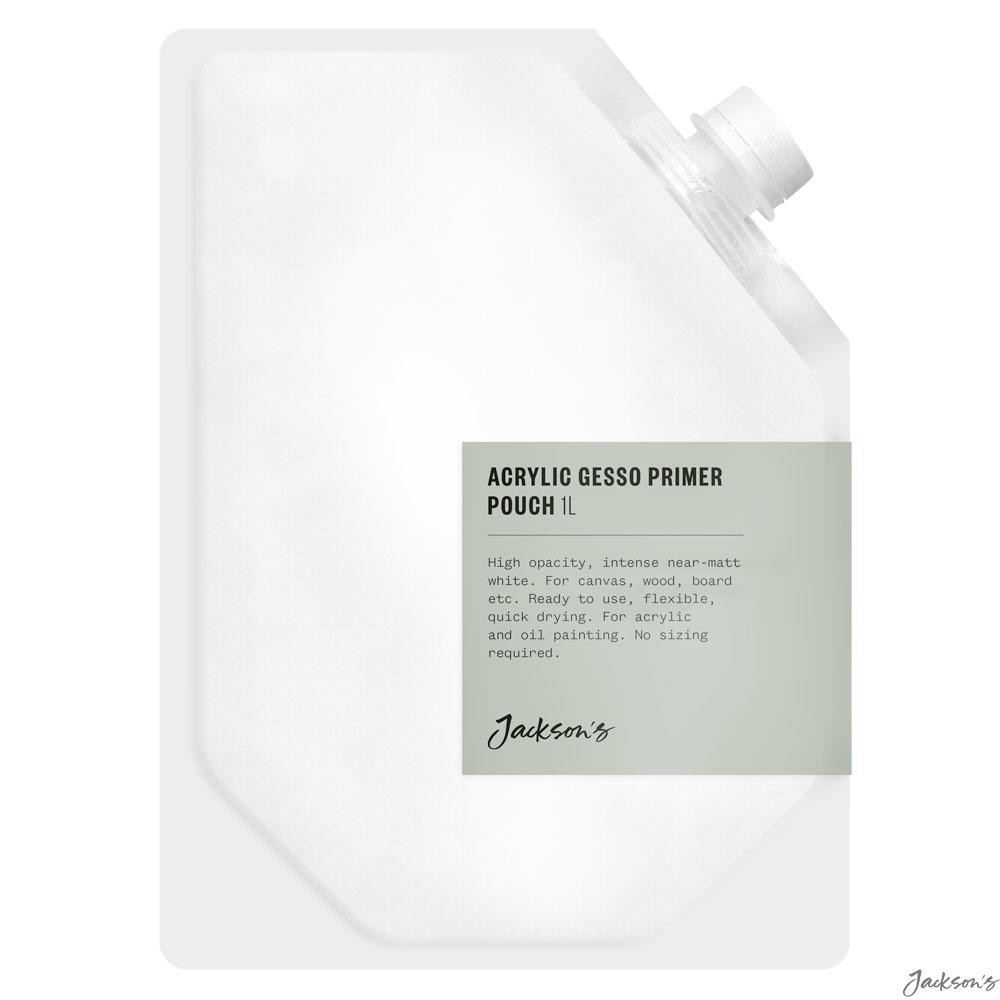 Jackson's : Acrylic Gesso Primer : Pouch : 1 litre