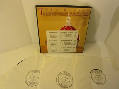 PETER ILYITCH TCHAIKOVSKY The Three String Quartets 3X Vinyl   wlpromo  ex st127