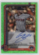 2025 Chrome Logofractor Edition Green Refractor 19/99 Chase Shugart Auto 1gs7