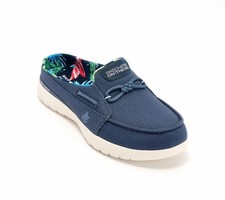 Skechers On-the-GO Flex Washable Canvas Mules - Saltwater Navy Sz 8 A692215