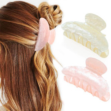 Claw Clips Pink Hair Clips Acrylic Hair Claw Clips Hair Accessories for Women an