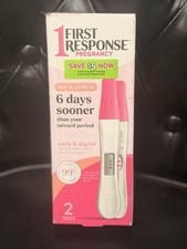 First Response Pregnancy Test And Confirm Kit 2 Tests - New/Open Box