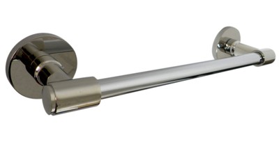 Emtek 2902509US14 Nickel-Polished 30.5cm Einzelner Riegel Badehandtuch Rack