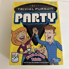 Trivial Pursuit Party Hasbro Game Fast & Fun Trivia • USA MADE • PARTYTIME