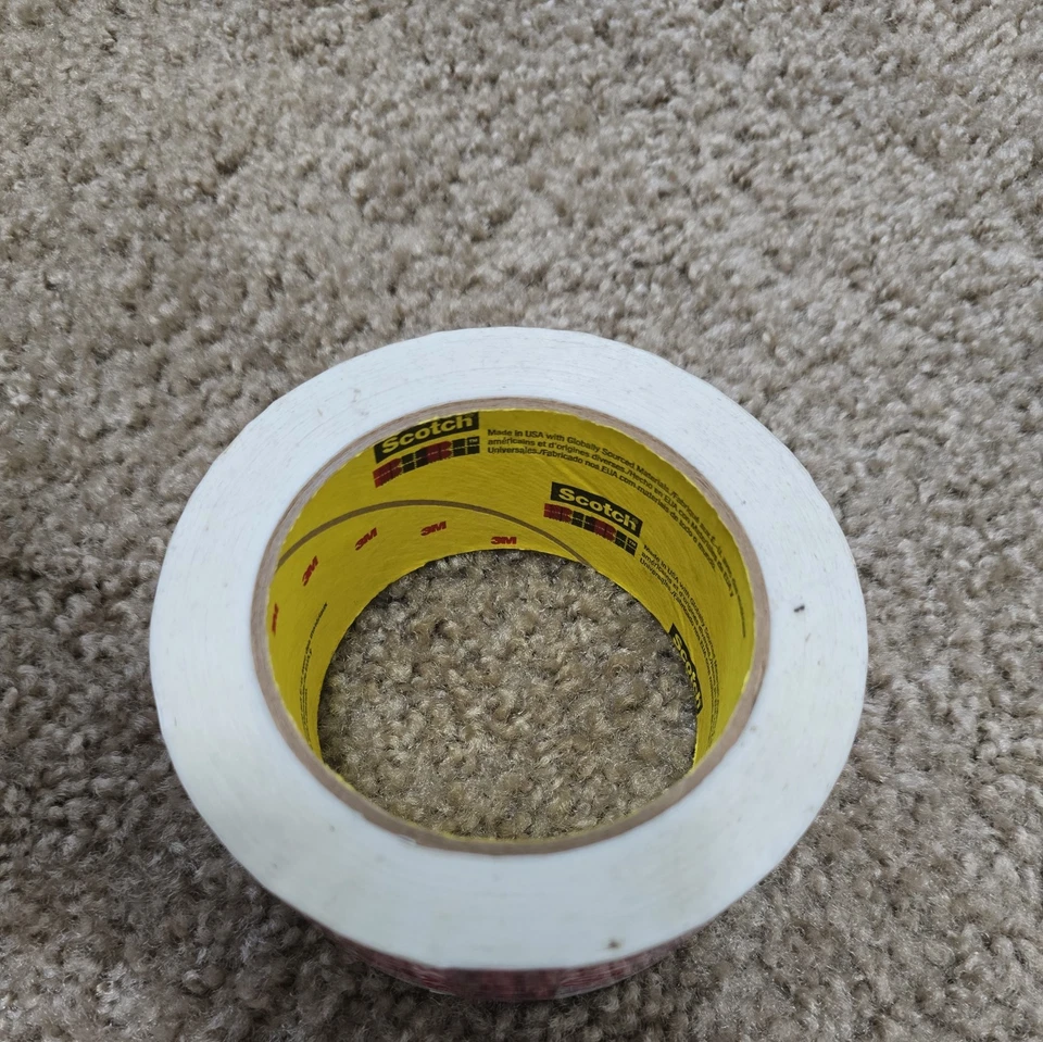 Scotch Tape Tamper Evident Sealing Tape White 3771  2" x 110 yds BRAND NEW - Image 2 of 3