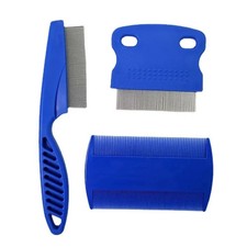 3x Nit Lice Eggs Removal Comb Ultra Fine Metal Teeth Hair Pet Fur Flea Combs UK