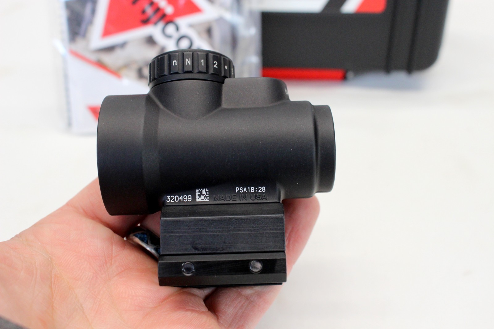 TRIJICON MRO SD 1x25 Red Dot Sight Original Box & Accessories EXCELLENT