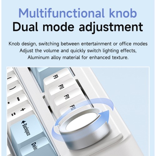 AULA F75 Mechanical Keyboard Wireless Gasket Structure Keyboard With DBVR - Afbeelding 6 van 14