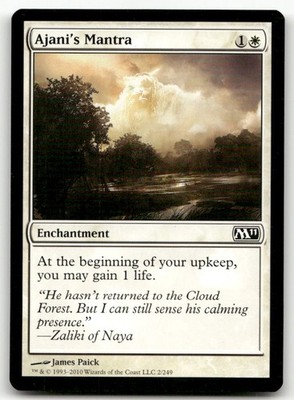 Ajani's Mantra #2 (NM) Magic 2011 M11 Magic MTG