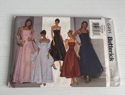 Butterick Sewing Pattern 6405 Sizes 12-14-16 Uncut NOS Classic Evening Dress - image 1 of 4