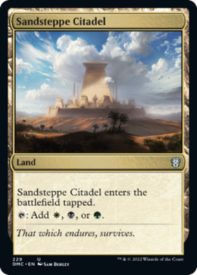 Magic The Gathering Final Fantasy MTG Magic: Playset (4x) Citadel Of La Steppe Sand Commander 2016 French Version | UK Magic The Gathering Commander