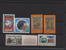 S44487 GHANA MAURITANIE MNH** 6V Tous IMPERFORÉS Ensembles Noël - Indépendance
