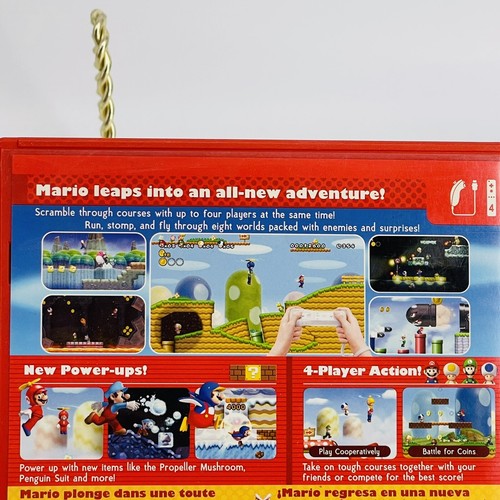 2009 NINTENDO WII NEW SUPER MARIO BROS. W/MANUAL-PLATFORMING-MULTIPLAYER - Picture 7 of 9