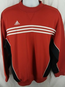 red and white adidas sweatshirt