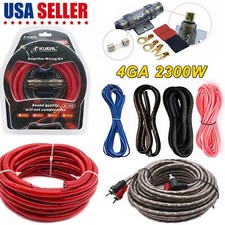 2300W 4 Gauge Car Audio Cable Kit Amplifier Install Amp RCA Subwoofer Sub Wiring