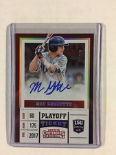 Mac Guscette 2017 Panini Elite Contenders Playoff Ticket 15U AUTO 03/15!
