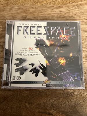 Descent Free space Silent Threat Video Game Pc CD -Rom E-Everyone Interplay -New