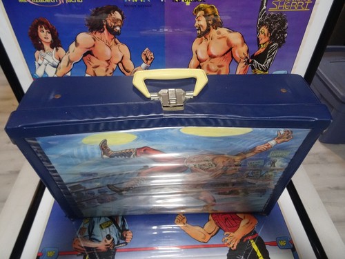 Vintage 80s Championship Wrestlers Ring & Carry Case Rare! WWF LJN WWE HULK - Picture 3 of 7