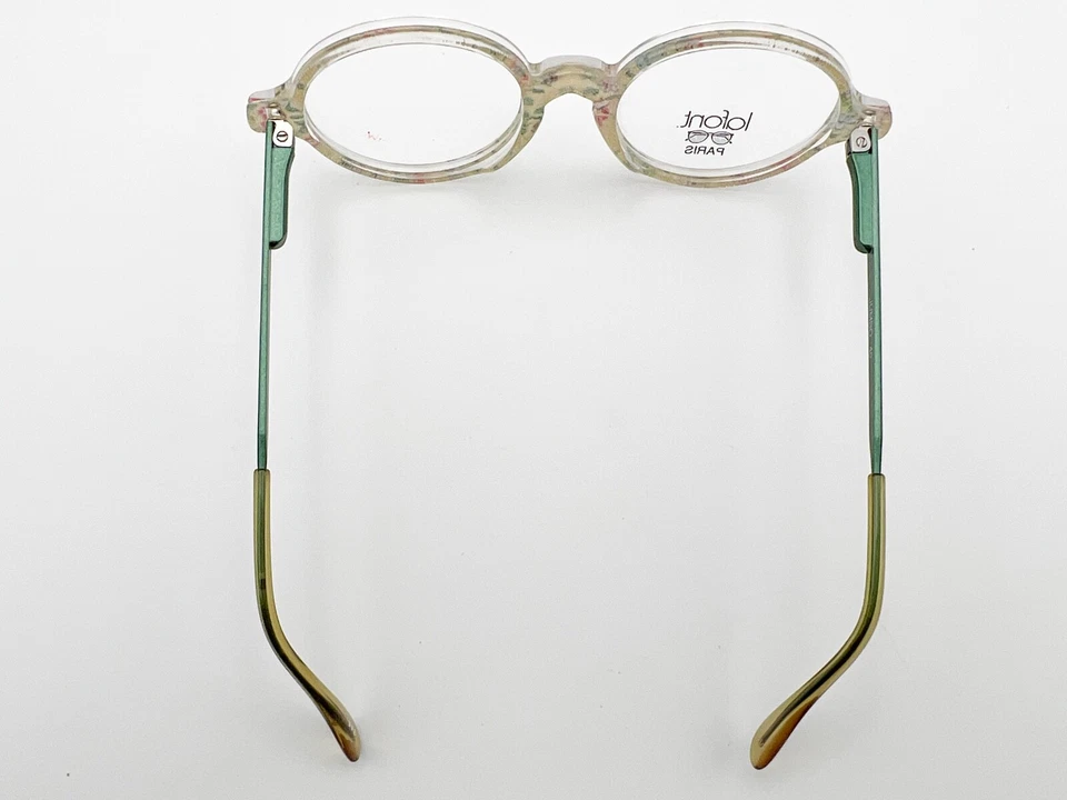 Nuevo de Lote Antiguo Jean Lafont Jumbo Anteojos MARCOS 40 Flores Verdes Niños Niñas G753 Foto 4 de 4