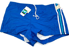 Jantzen, Inc. Vintage Men's Swim Trunks Size 40 Sapphire Hidden Pockets NEW NWT
