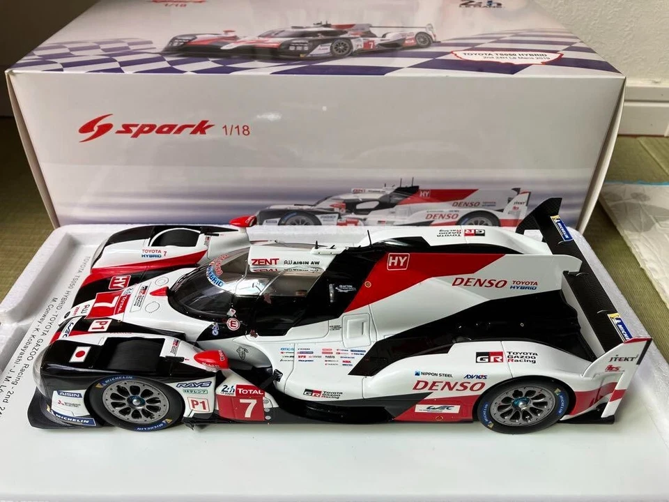 1/18 Spark Toyota TS050 Hybrid Gazoo Racing Le Mans 24H 2019 #7 w/ Box Model Car - Image 2 of 4