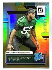 RATED ROOKIE CARD JERMAINE JOHNSON Jets 2022 Donruss GOLD HOLO PRESS PROOF #358