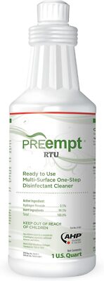 2 - PreEmpt RTU One-Step Hospital Grade Sanitizing Disinfectant Cleaner 1Qt