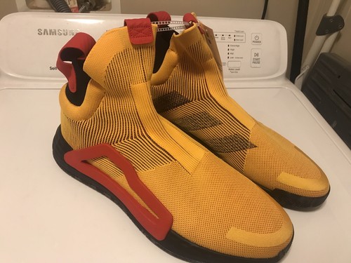NEW adidas N3XT L3V3L Mens Sz 7.5 Yellow Red Hawks Basketball Shoes FRESH