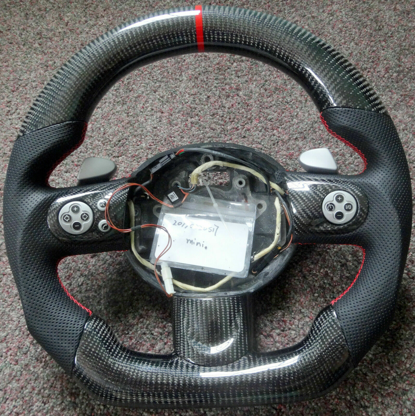 2012  R56 MINI COOPER Ferrari Style Real Carbon Fiber Wheel With PADDLES
