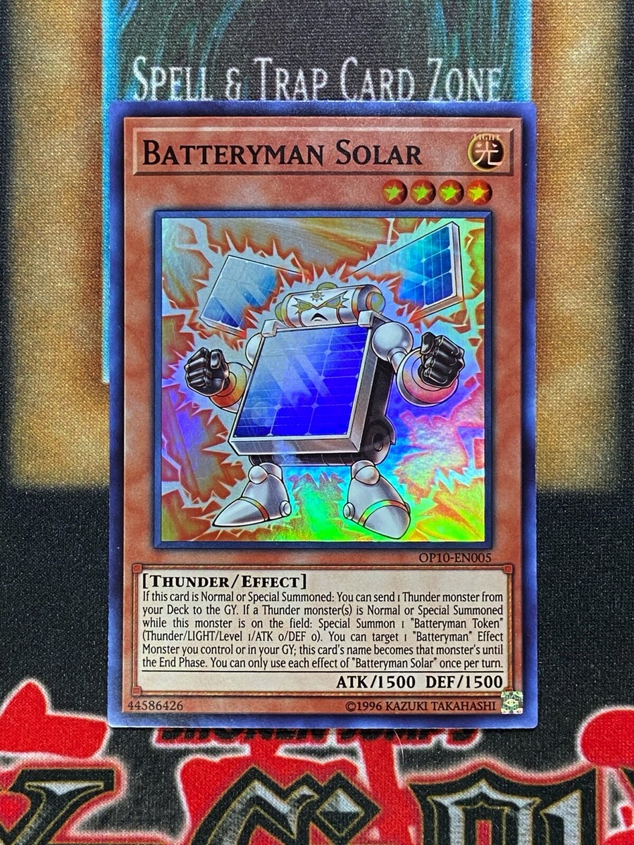 Yugioh Batteryman Solar OP10-EN005 Super Rare LP