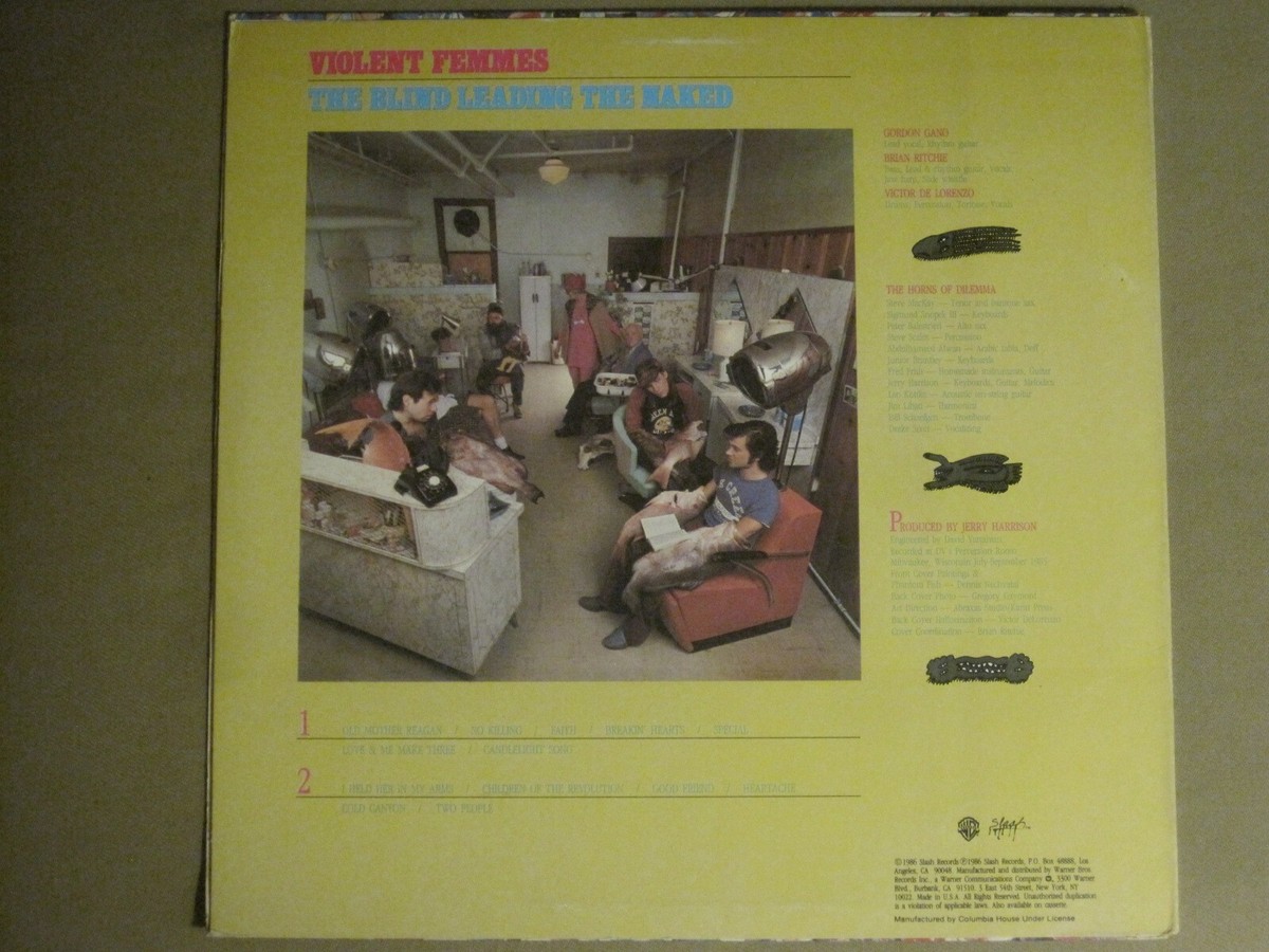 VIOLENT FEMMES THE BLIND LEADING THE NAKED LP ORIG '86 WARNER