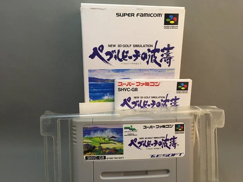 Pebble Beach Golf Links Boxed SNES SFC Nintendo Super Famicom Japanese - Picture 2 of 4