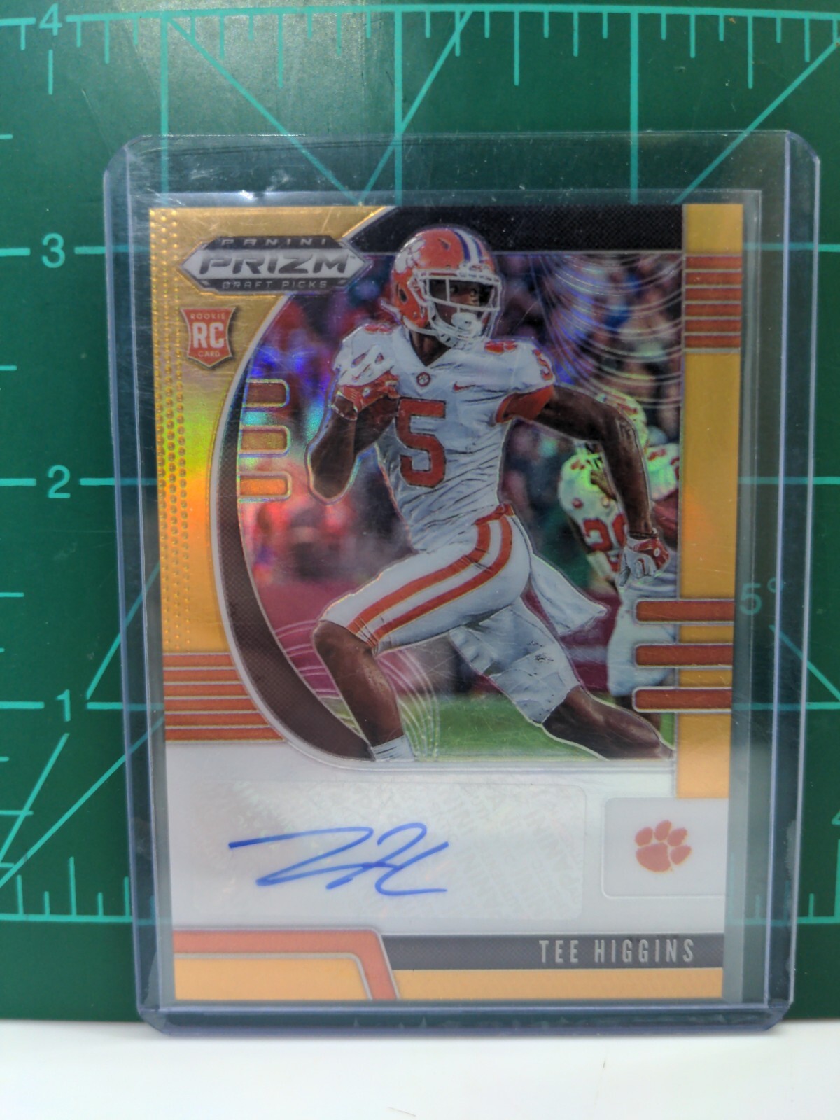 2020 Prizm Draft Picks Tee Higgins Auto 96 /149 Neon Orange #107 Clemson RC