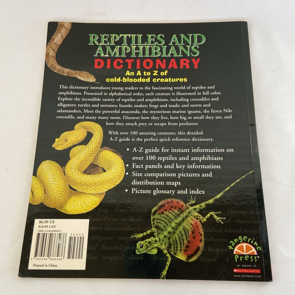 Reptiles and Amphibians Dictionary by Clint Twist (Paperback, 2005) eBay