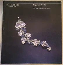 Important  JEWELRY SOTHEBY'S 1984 Diamonds Pearls Art Deco Yard Cartier Emeralds